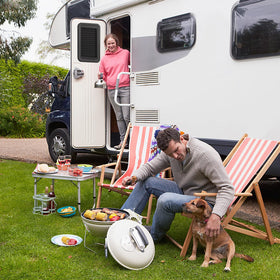 Dasunwat shade in camper lifestyle setting enhancing comfort and privacy