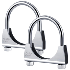Datanly front view of four exhaust clamps showing complete kit and quick-install benefit