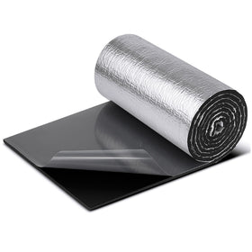 Datanly front view of foil-faced mat showing full sheet and packaging benefit