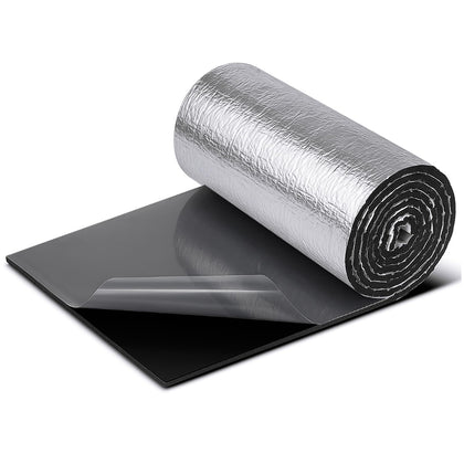 Datanly front view of foil-faced mat showing full sheet and packaging benefit