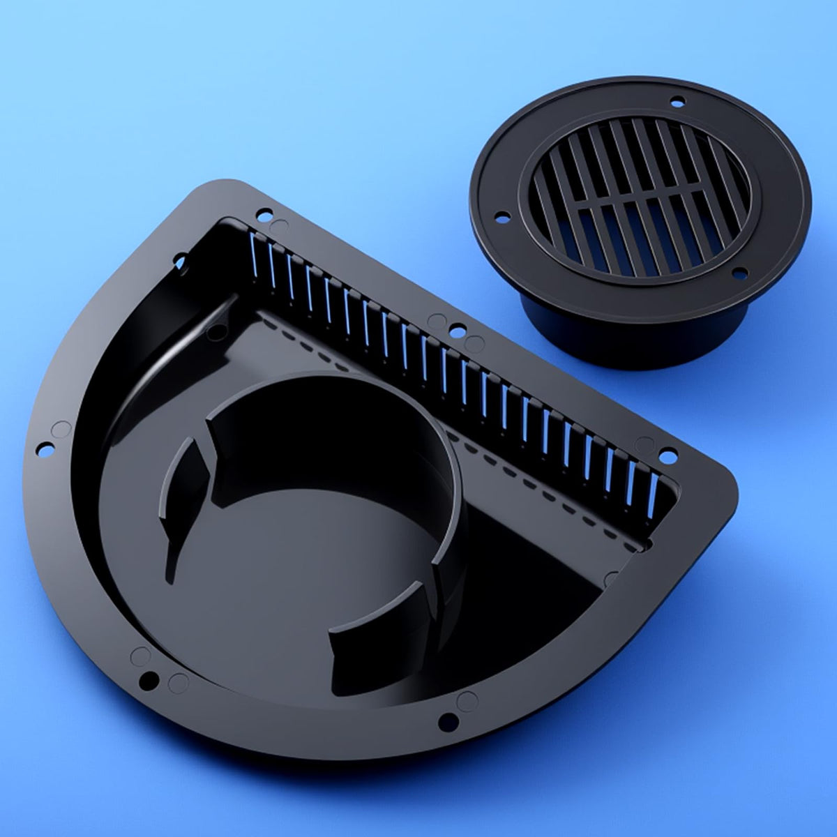 Datanly vents installed on trailer side demonstrating improved airflow and fresh air intake