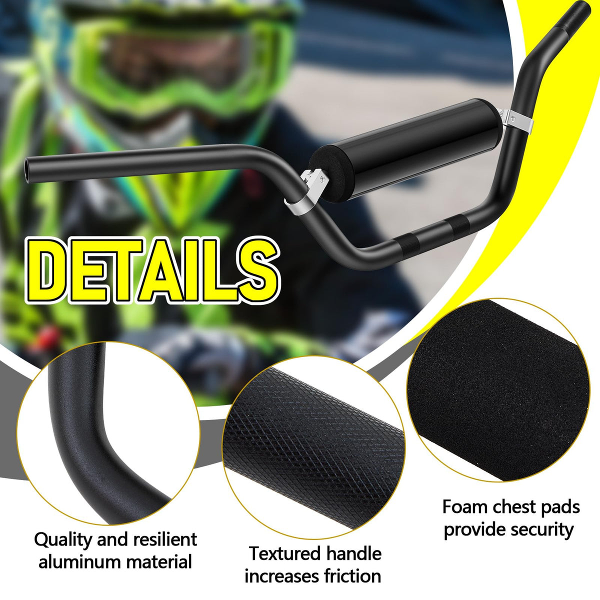 Datanly knurled left end detail delivering firmer grip and control retention