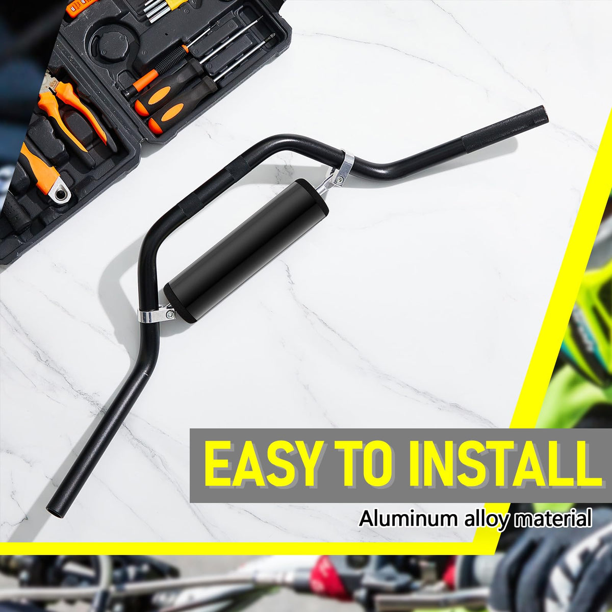 Datanly handlebars in offroad action improving rider stability and confidence