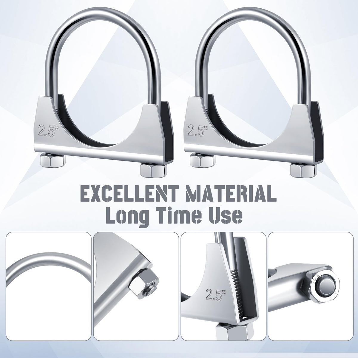 Datanly saddle and U-bolt detail demonstrating secure compression and even pressure