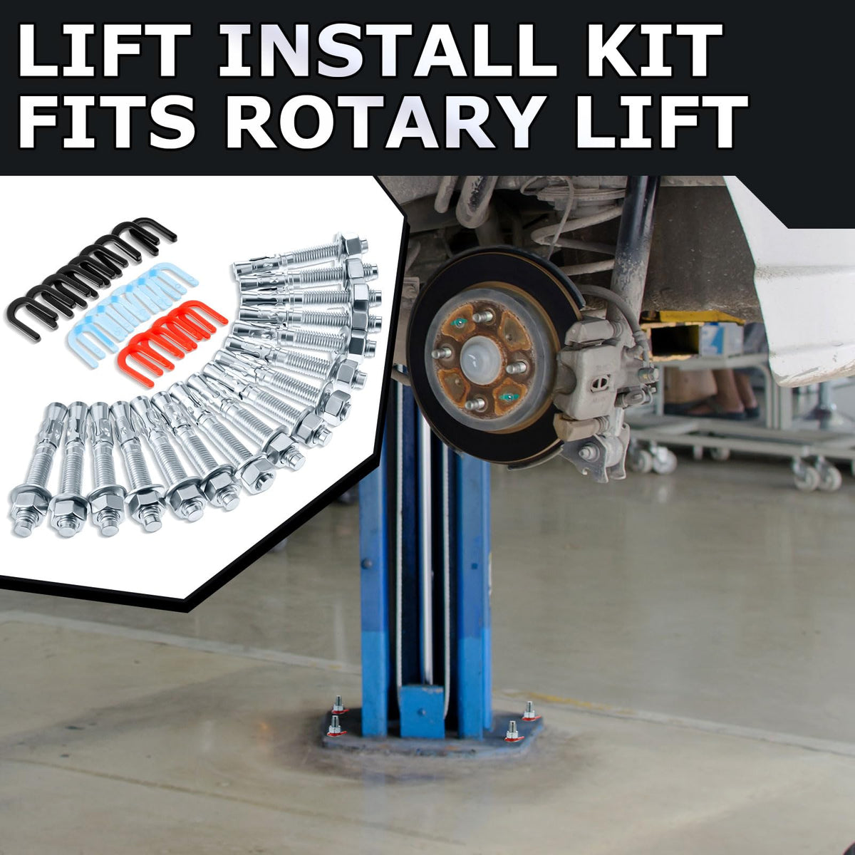 Datanly kit staged with installation tools to speed up professional lift setup