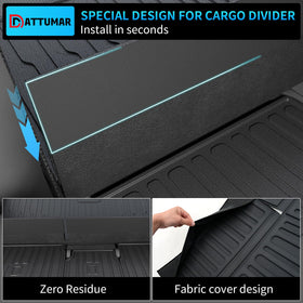 Dattumar cargo mat with a dog illustrating pet-safe protection and scratch resistance