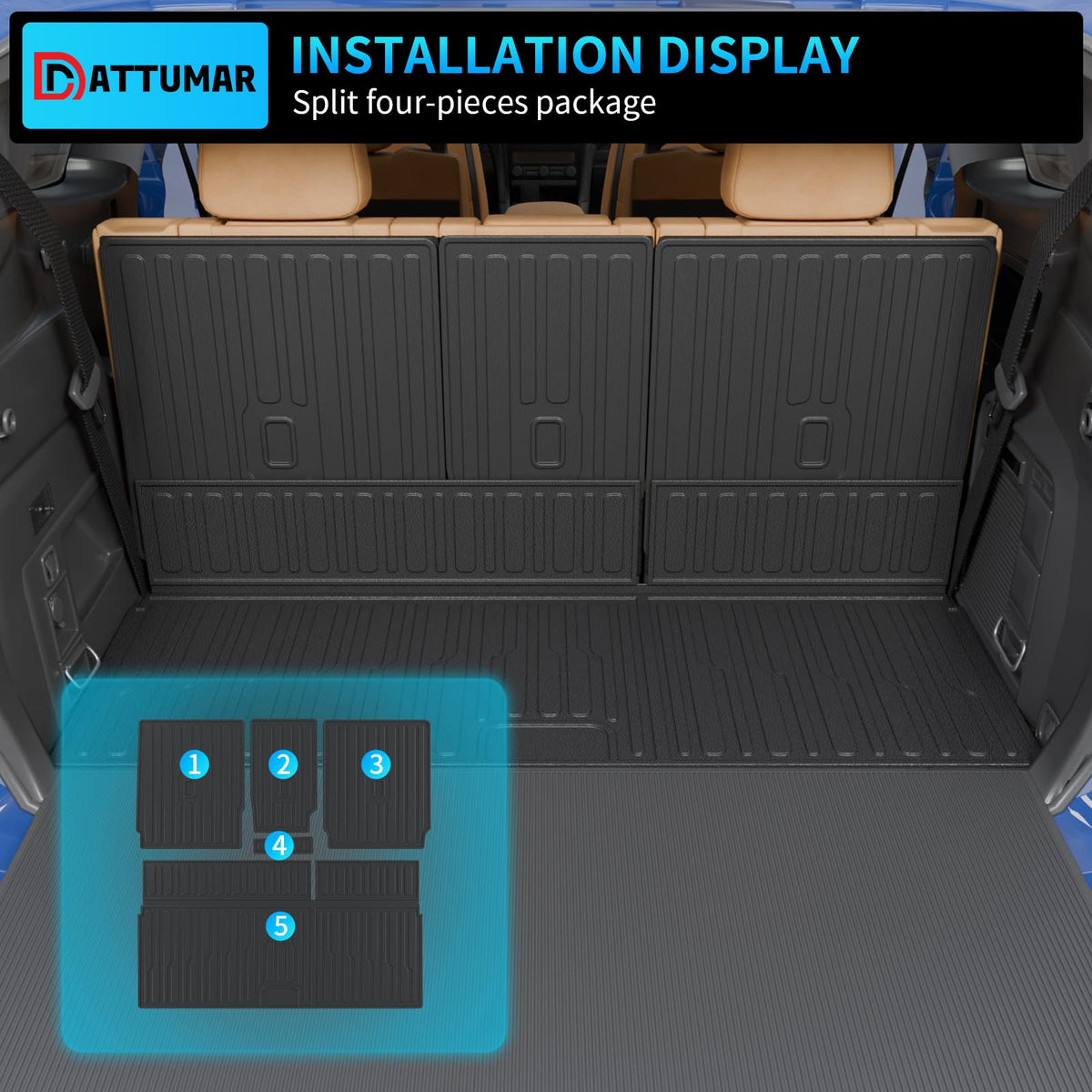 Dattumar SUV trunk in outdoor loading scene showing rugged lifestyle utility
