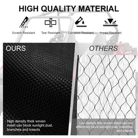 Dawnjaccee PVC mesh closeup showing durable texture and airflow benefit