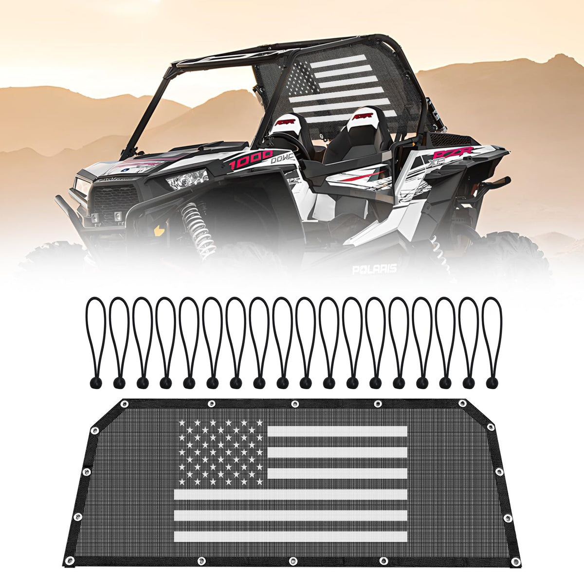 Dawnjaccee net beside seat and roll cage showing compact size and fit