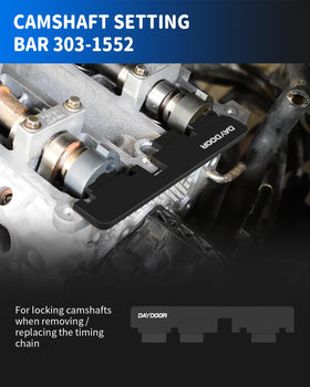 DAYDOOR labeled component plate identifying each tool for quick selection