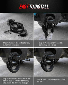 DAYDOOR connectors in towing scenario with trailer, illustrates real-world reliability benefit