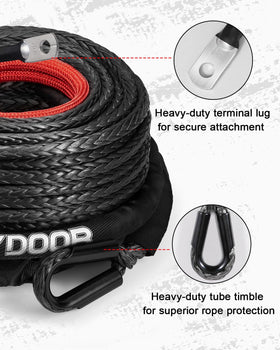 DAYDOOR sliding protective sleeve detail reducing abrasion and heat at contact points for longer life