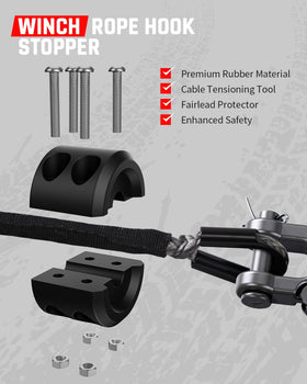 DAYDOOR synthetic rope mounted on an off-road winch demonstrating real-world recovery use