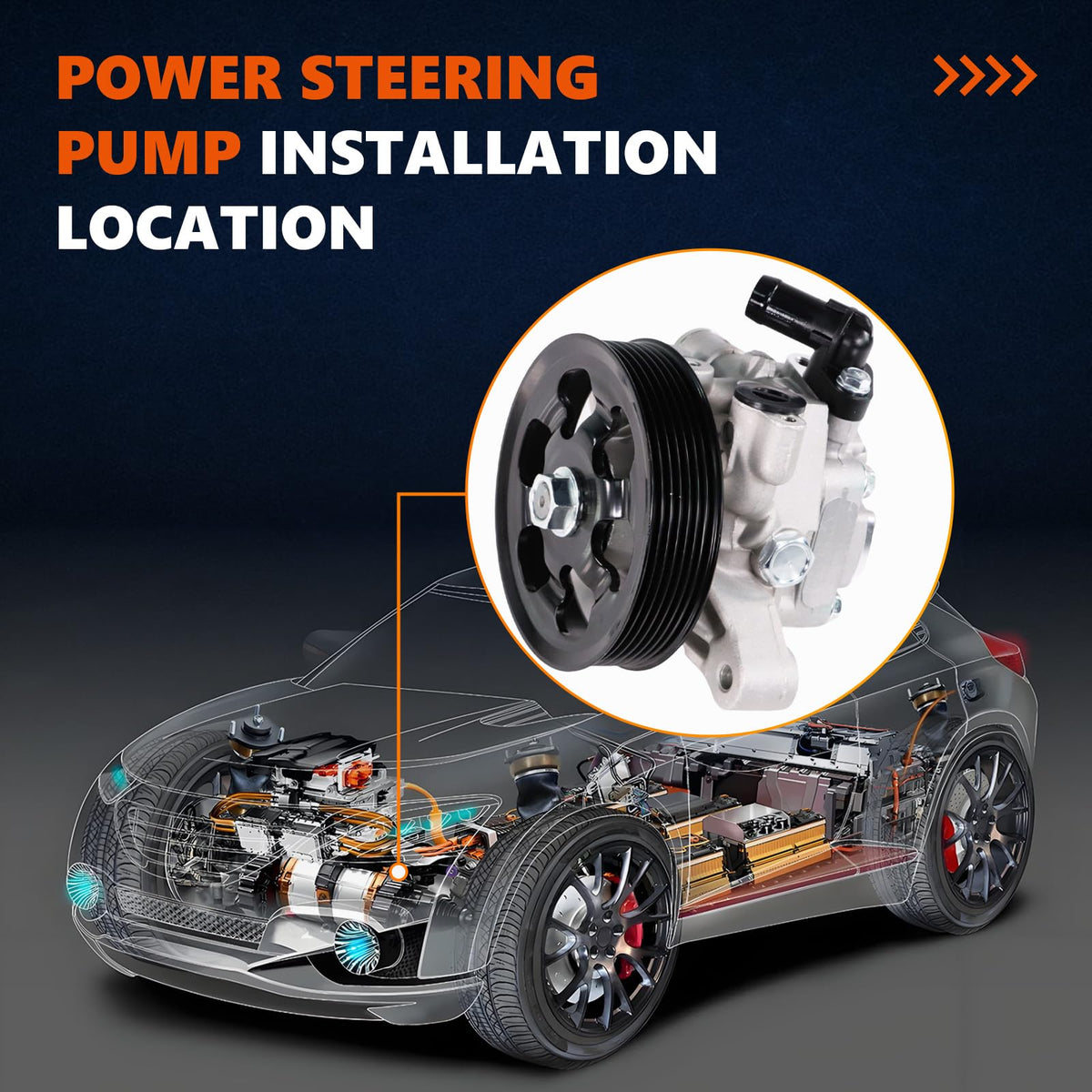 Daysyore installed in engine bay illustrating restored steering performance