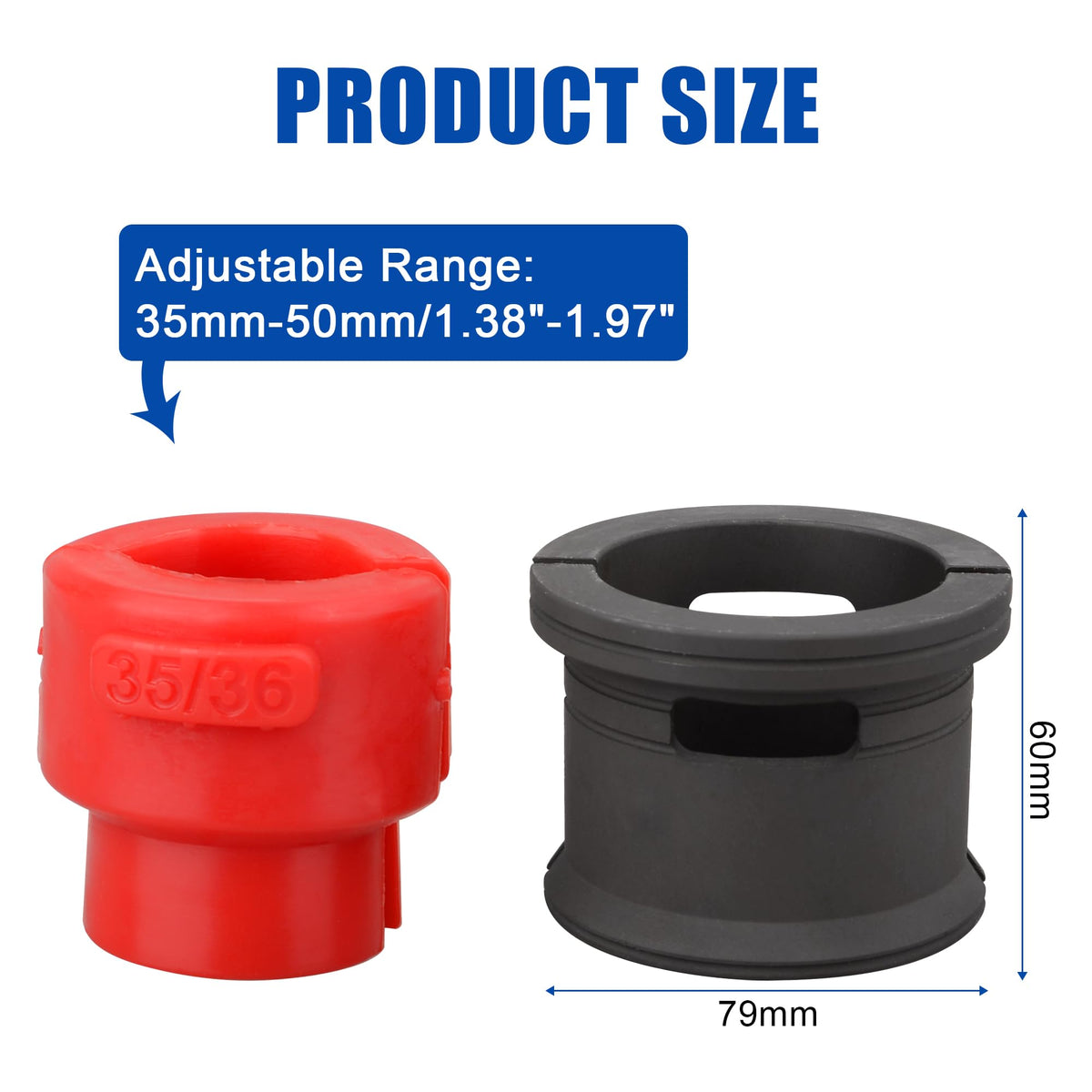 DAYUAN adjustable plastic fitting with three screws for precise seal fit