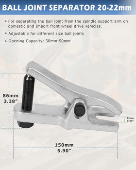 DAYUAN ball joint splitter edge shot displaying hardened wedge for gentle separation