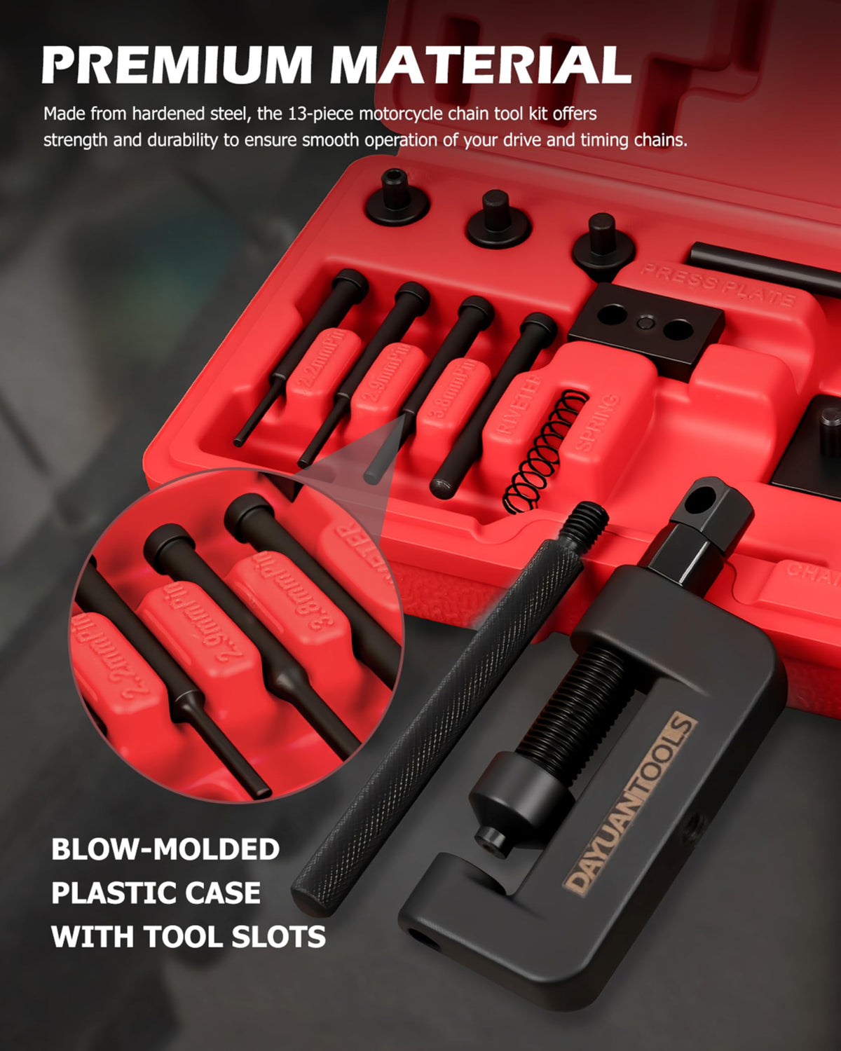DAYUAN open carrying case organized for fast access and secure transport