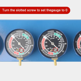DAYUAN close-up gauge face with calibration screw for precise zeroing