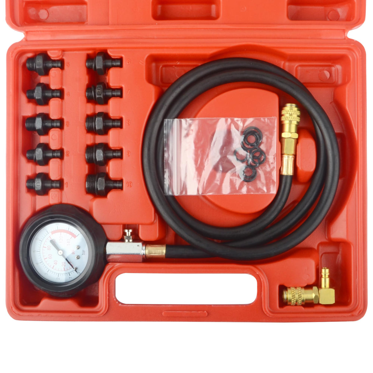DAYUAN front case open showing organized kit for fast diagnostics