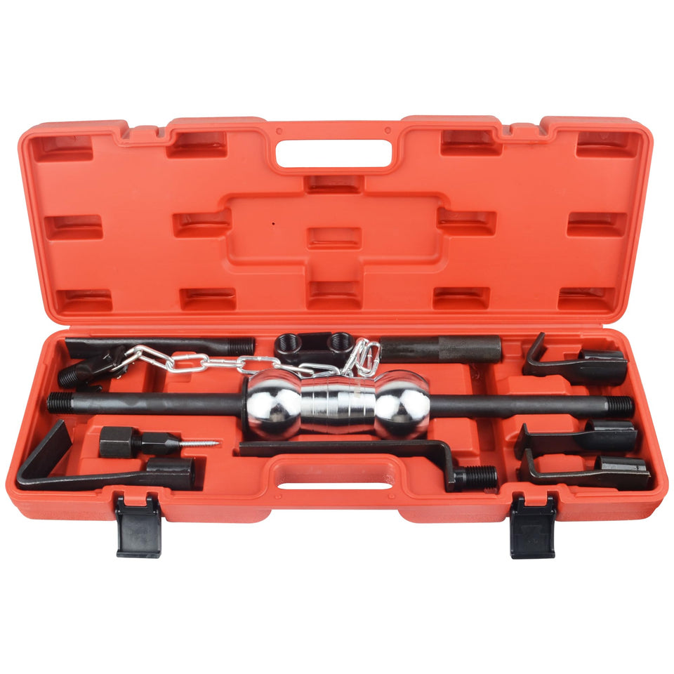 DAYUAN front view of red case showing kit portability and organized storage