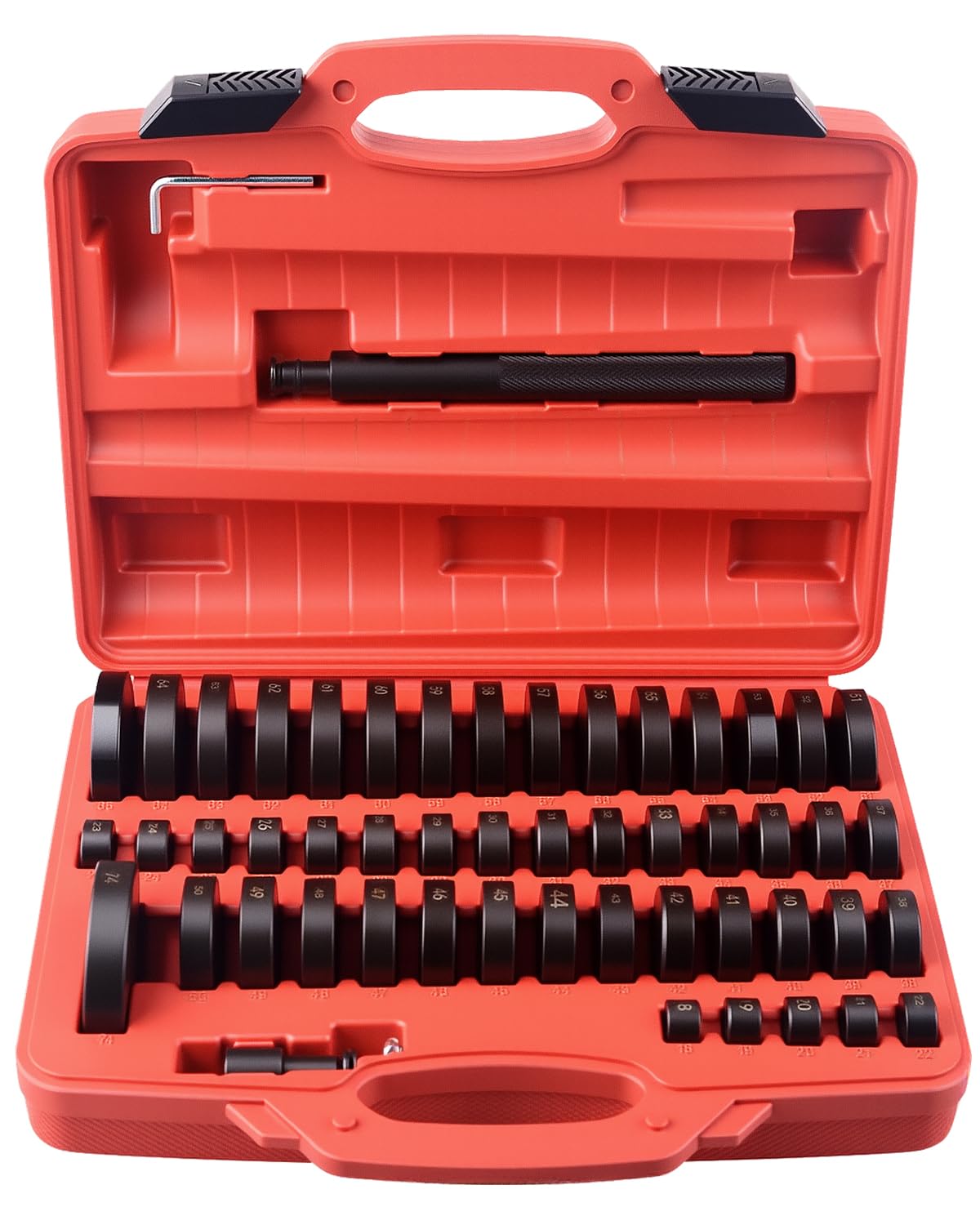 DAYUAN front packaging of bushing driver set showing contents and case benefit
