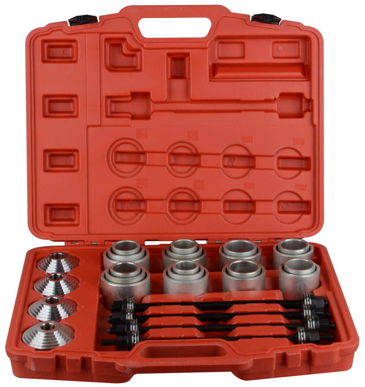 DAYUAN front view of kit case open showing organized sleeves and tools for quick access