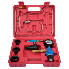 DAYUAN front view showing full coolant refill tool kit and contents for fast refills