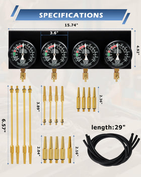 DAYUAN gauge close-up with clear dial showing accurate vacuum readings benefit