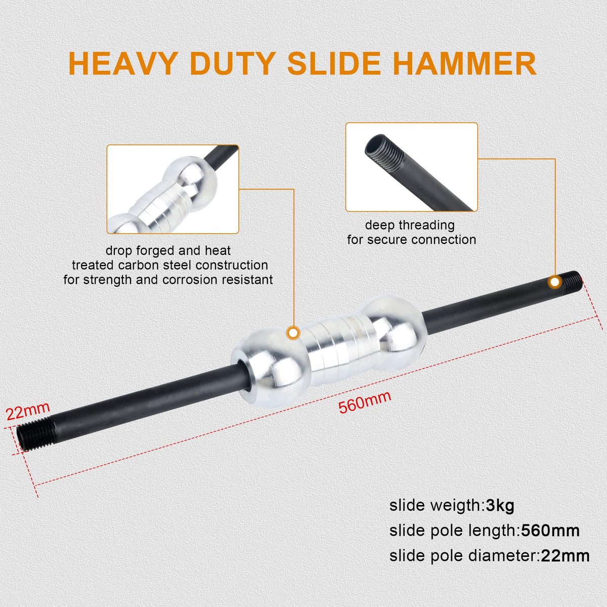 DAYUAN slide hammer pulling a car panel to restore surface alignment