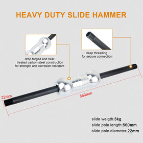 DAYUAN slide hammer pulling a car panel to restore surface alignment