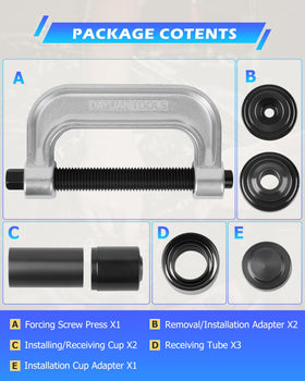 DAYUAN heavy-duty C-frame screw detail delivering steady pressing power