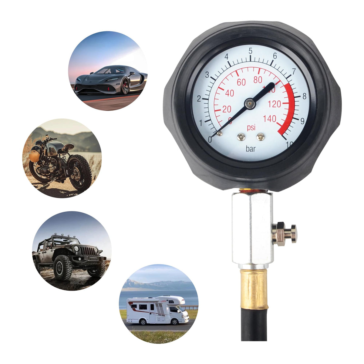 DAYUAN tester connected to engine oil switch illustrating tool in use