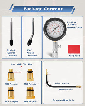 DAYUAN kit being used on a petrol engine for diagnostic testing efficiency