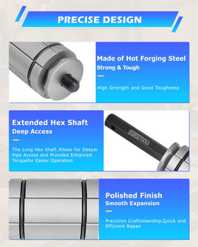 DAYUAN medium expander close-up showing durable forged steel for long life
