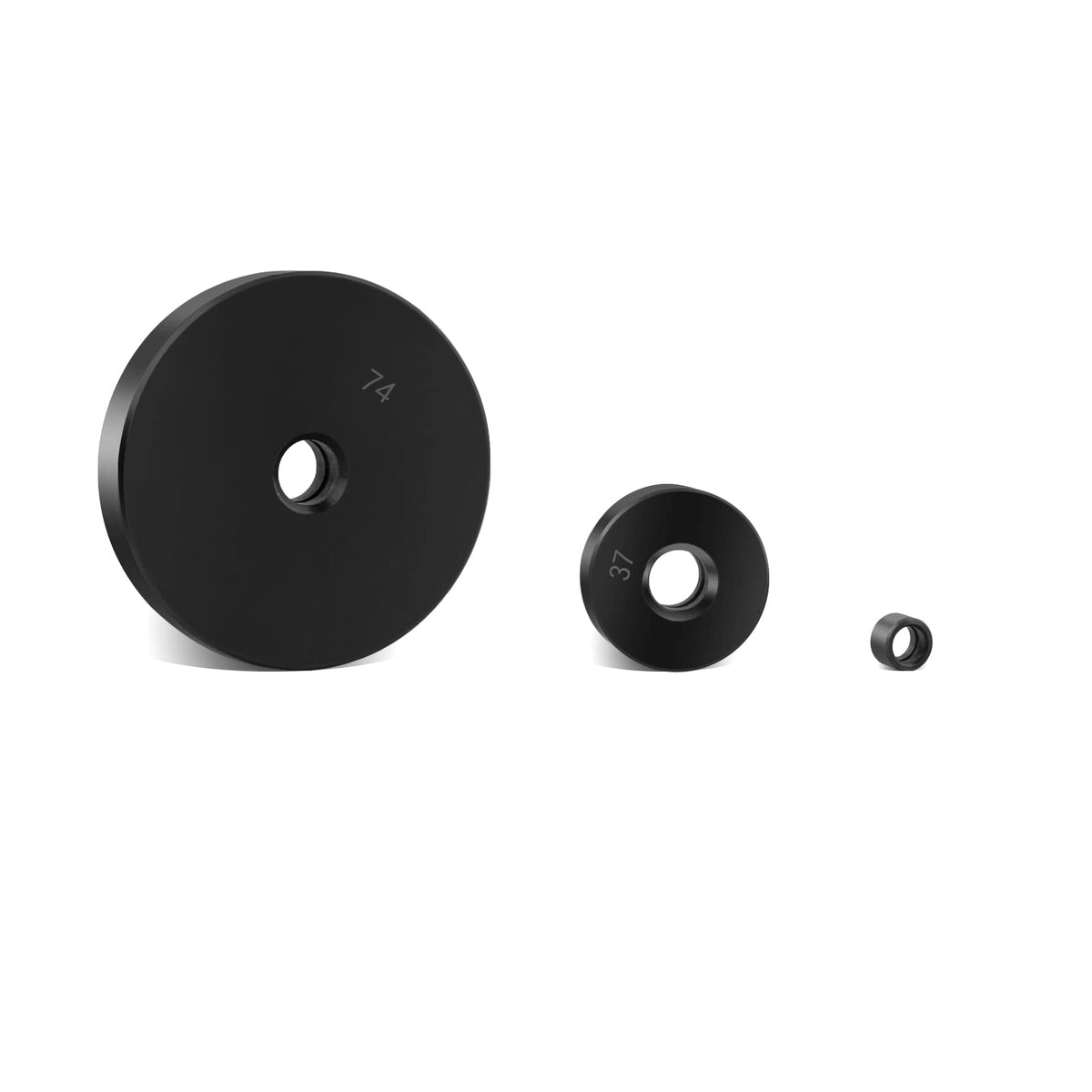 DAYUAN discs beside ruler showing scale so you pick the correct size quickly