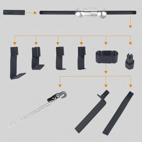 DAYUAN close-up of slide hammer shaft and knurled handle for secure grip