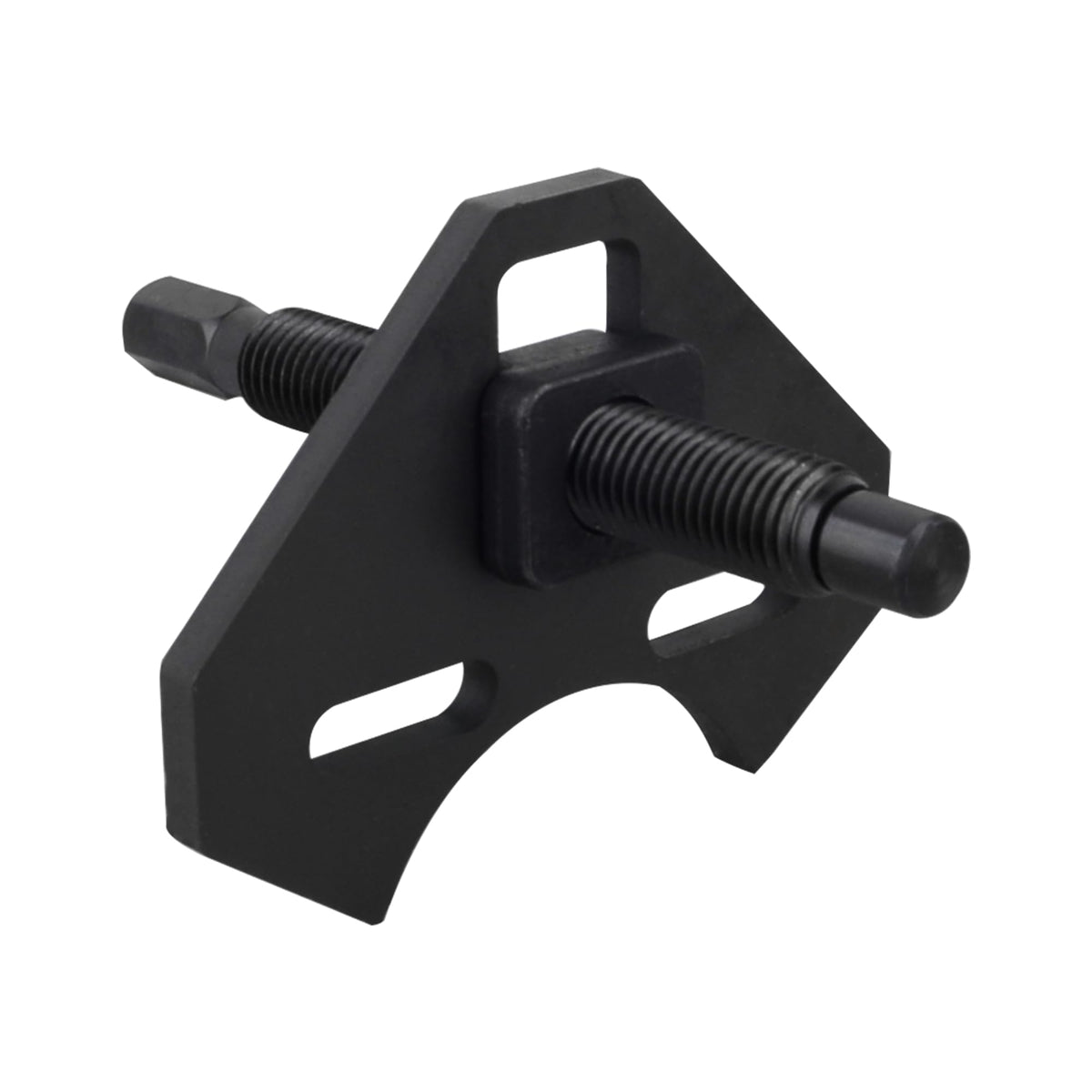 DAYUAN tool in use on hub showing controlled force application to protect suspension