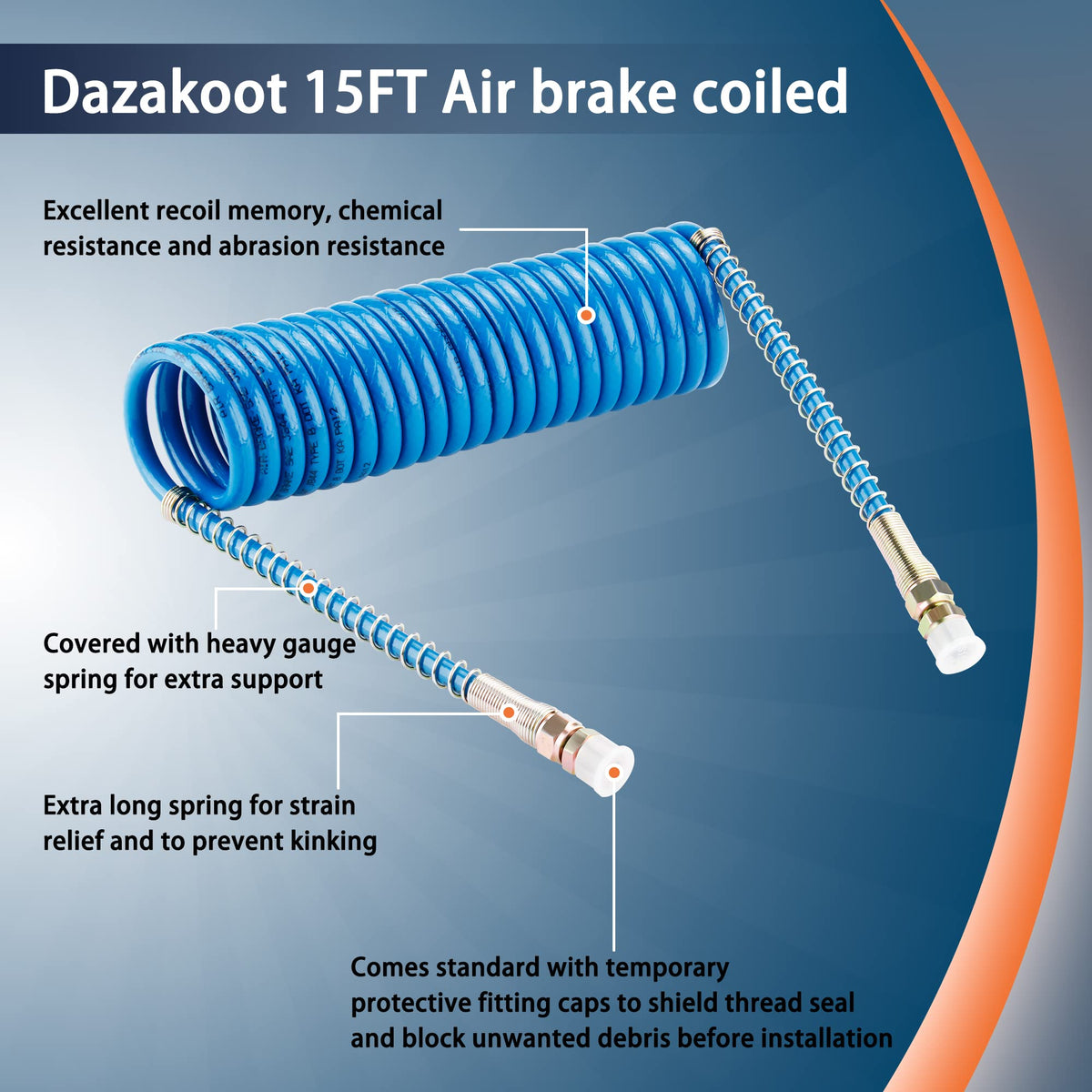 Dazakoot close-up of swivel brass fitting showing corrosion resistance benefit