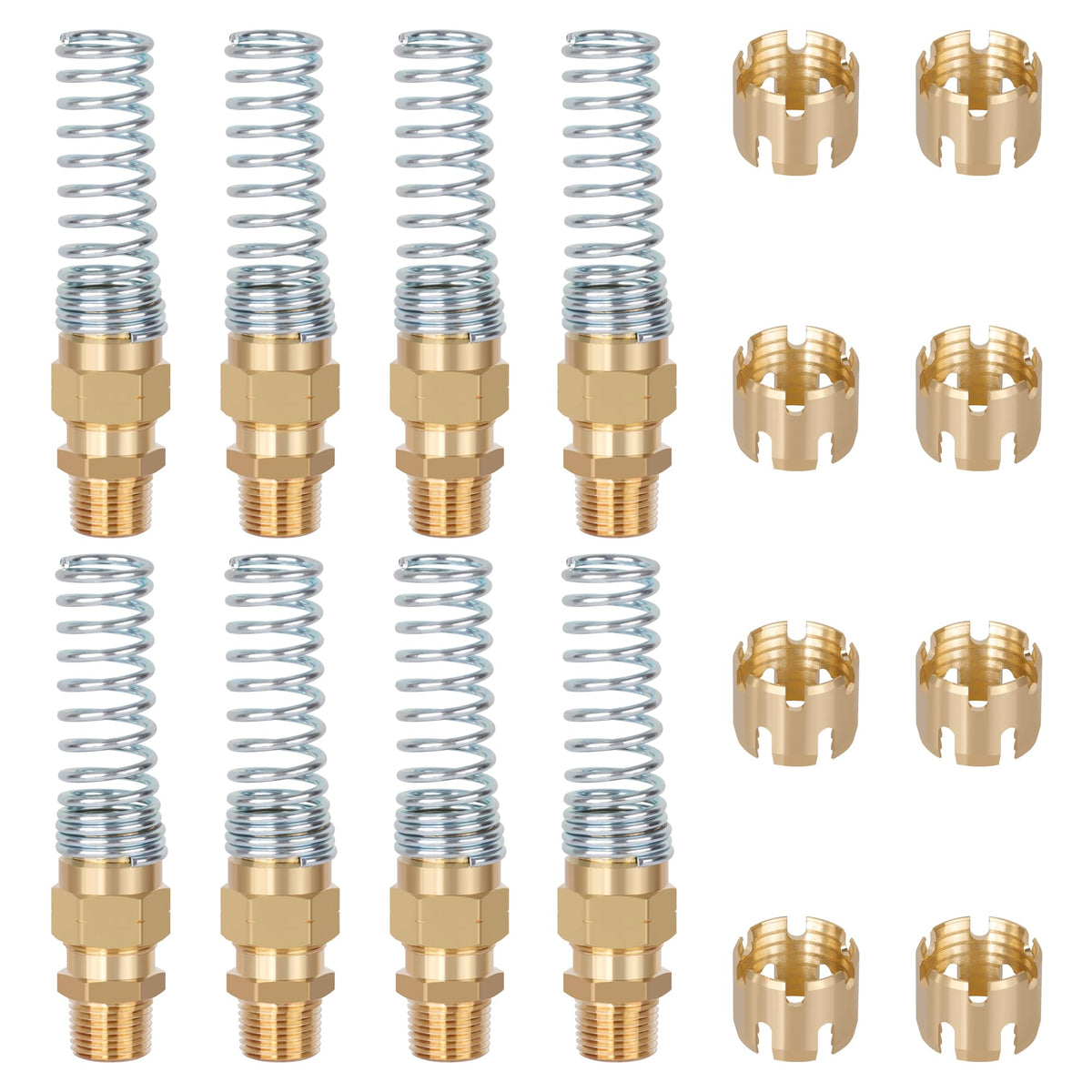 Dazakoot front packaging showing 16 brass hose fittings and kit benefits