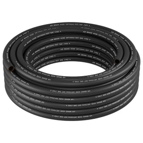 Dazakoot front spool view showing full 50ft hose and easy-handling benefit