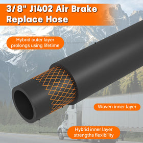 Dazakoot hose installed at brake chamber demonstrating durable performance benefit
