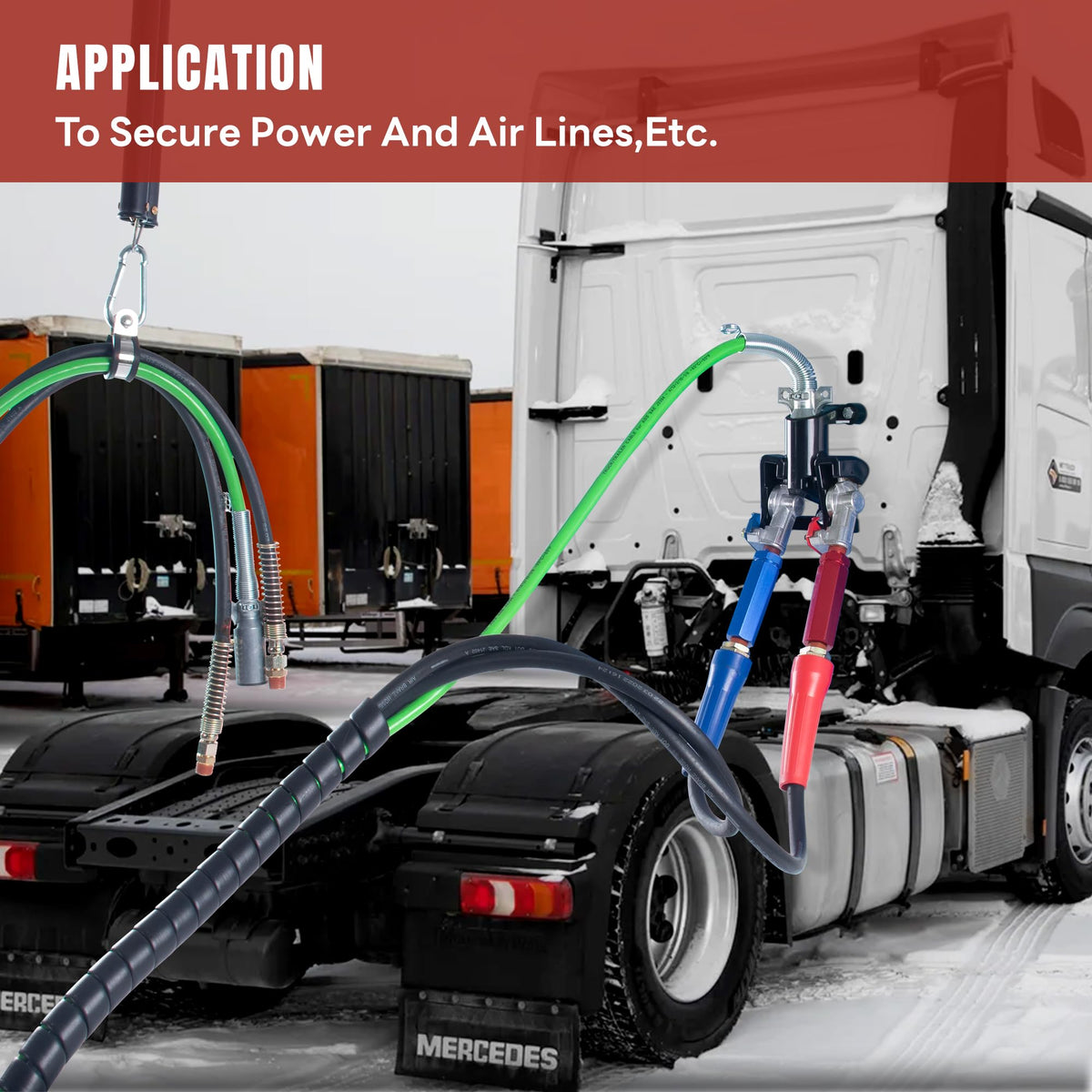 Dazakoot semi truck scene showing suspended lines and reduced wear