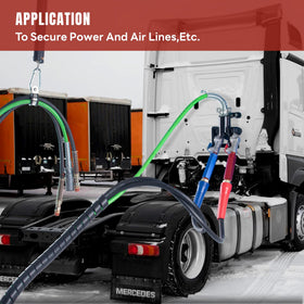 Dazakoot semi truck scene showing suspended lines and reduced wear