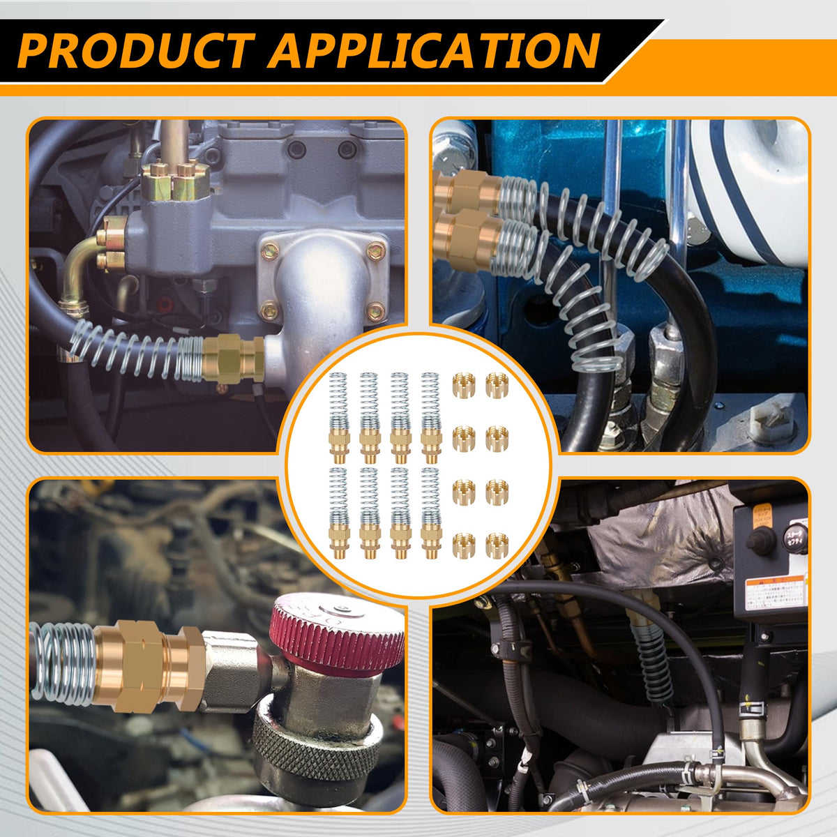 Dazakoot fittings installed in a truck repair bay showing professional use