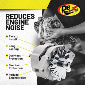 DB Electrical alternator electrical connector closeup for easy plug-in compatibility