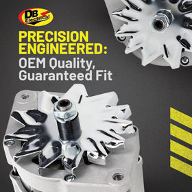 DB Electrical alternator staged with tools for quick installation convenience