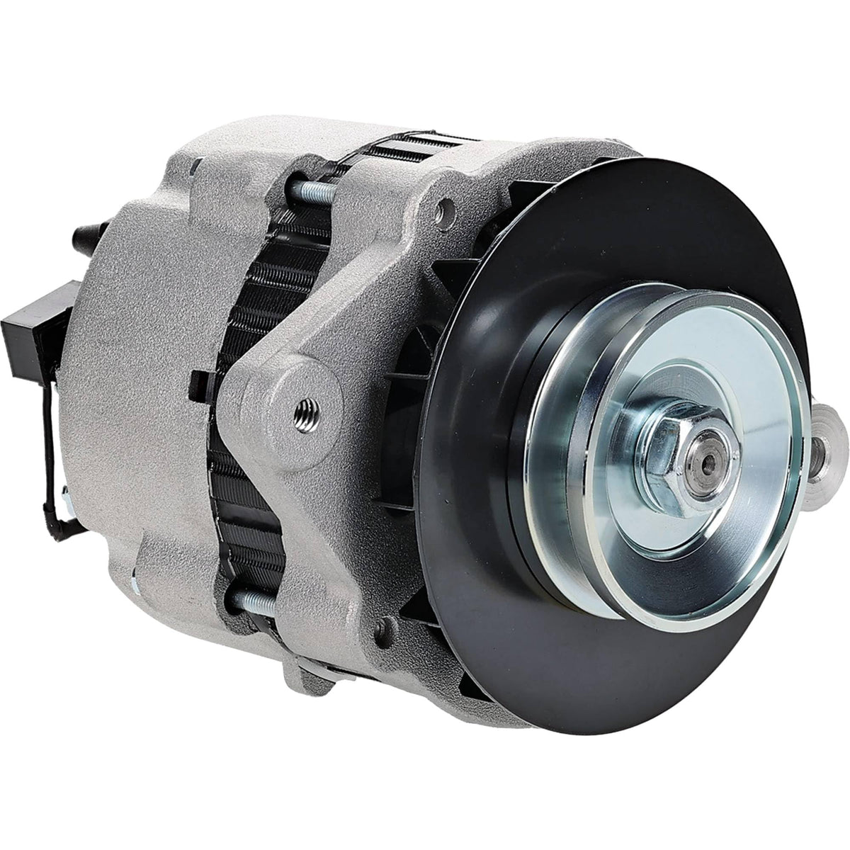 DB Electrical alternator front view showing compact, direct-fit design and reliable charging