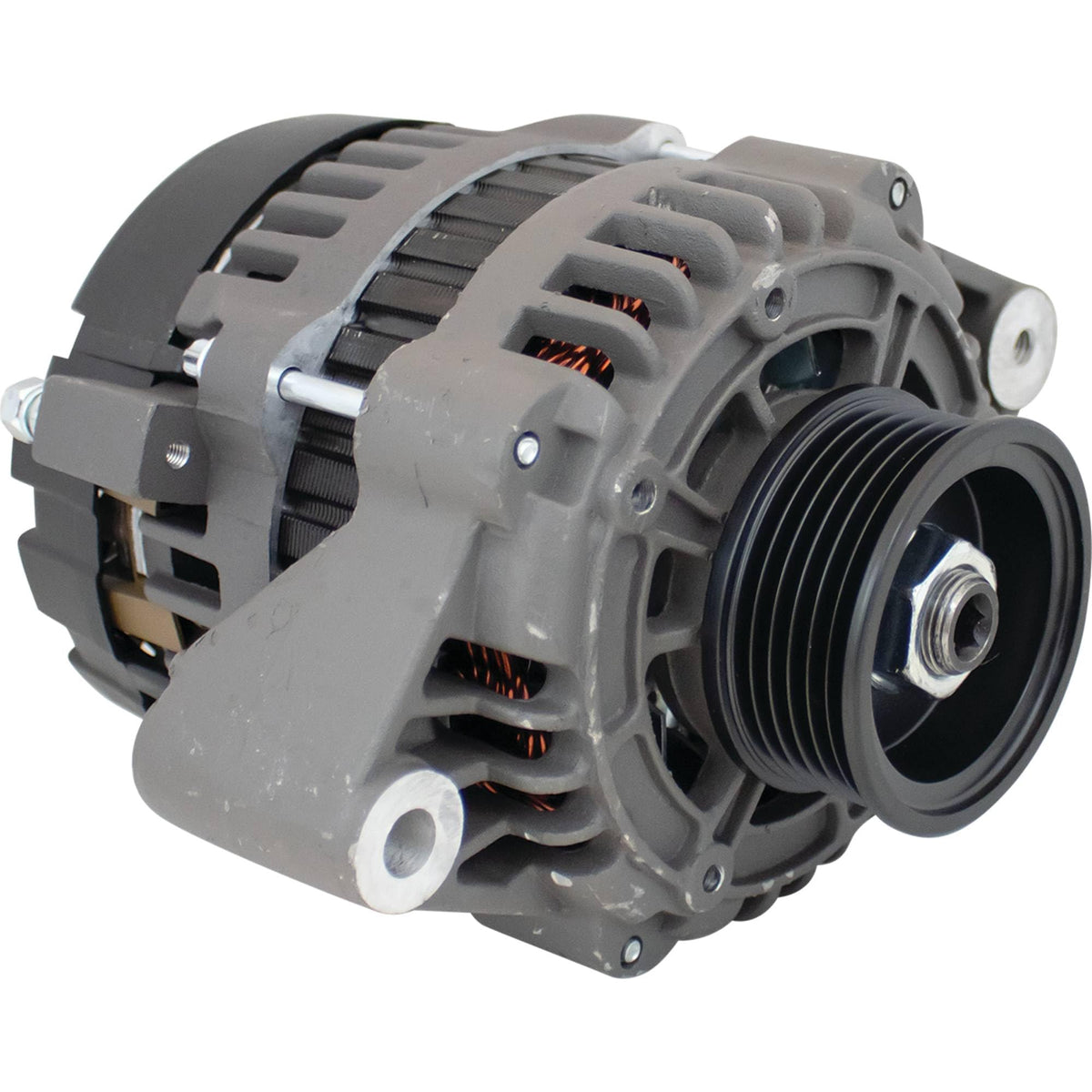DB Electrical front view alternator showing clean housing and mounting points for reliable replacement