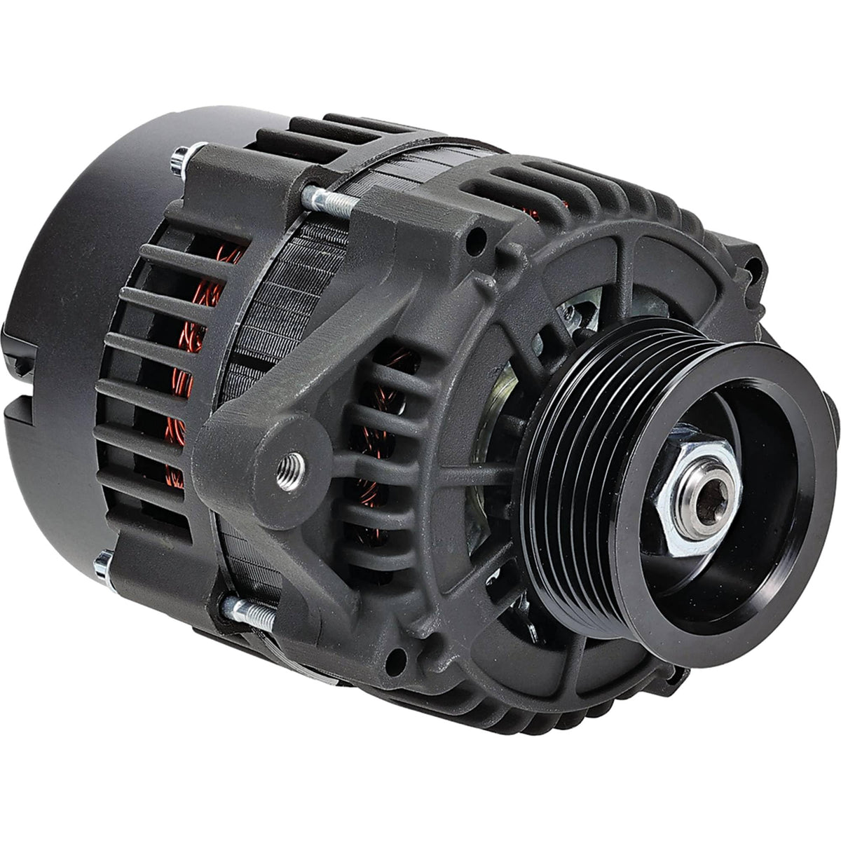 DB Electrical front view showing alternator housing and terminals for reliable fit