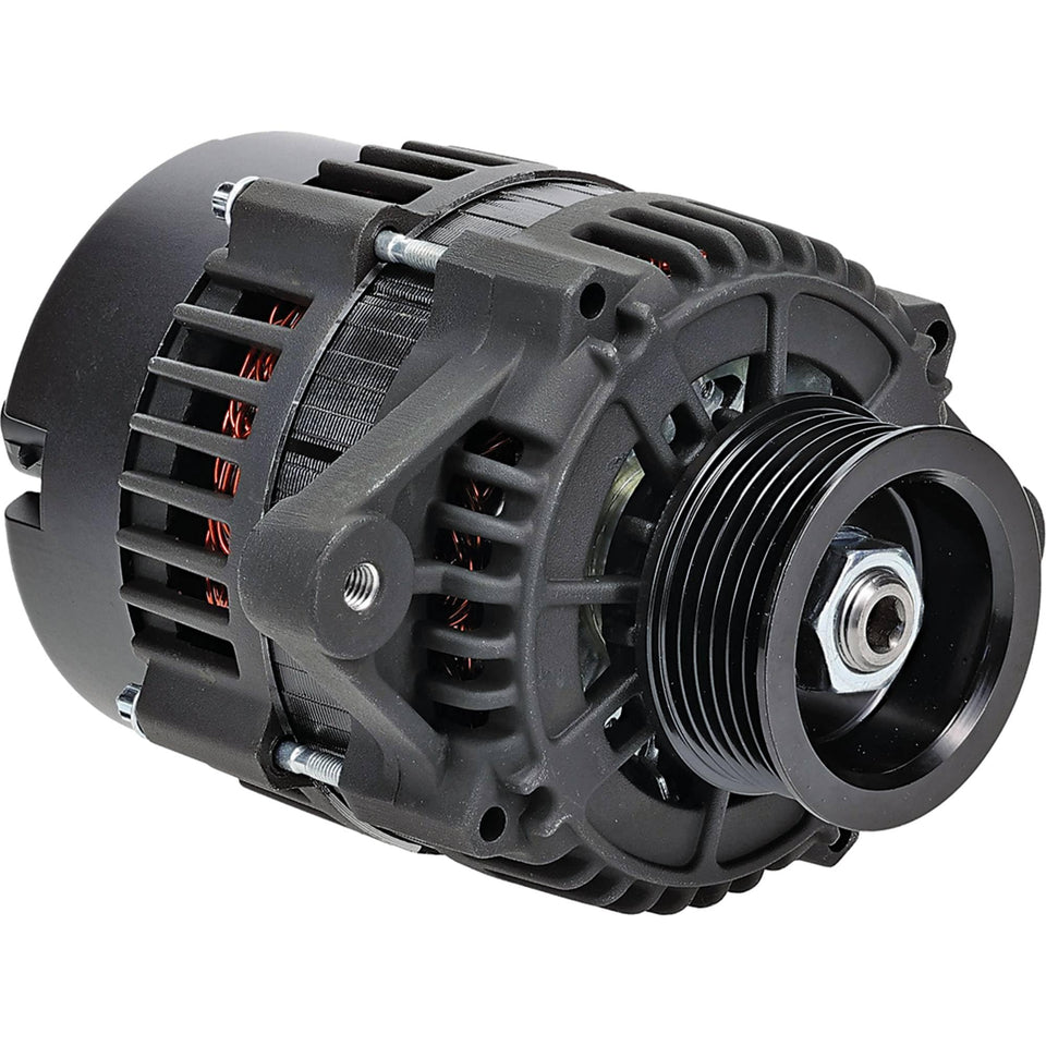 DB Electrical front view showing alternator housing and terminals for reliable fit